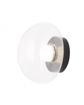 Бра Crystal Lux BOSQUE AP1 BLACK/TRANSPARENT