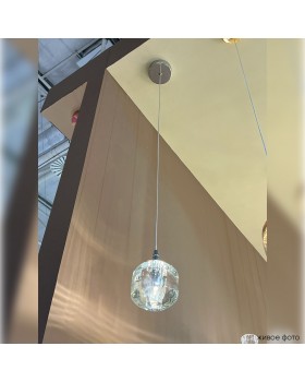 Светильник подвесной Crystal Lux BOX SP1 CHROME/TRANSPARENT-foto3