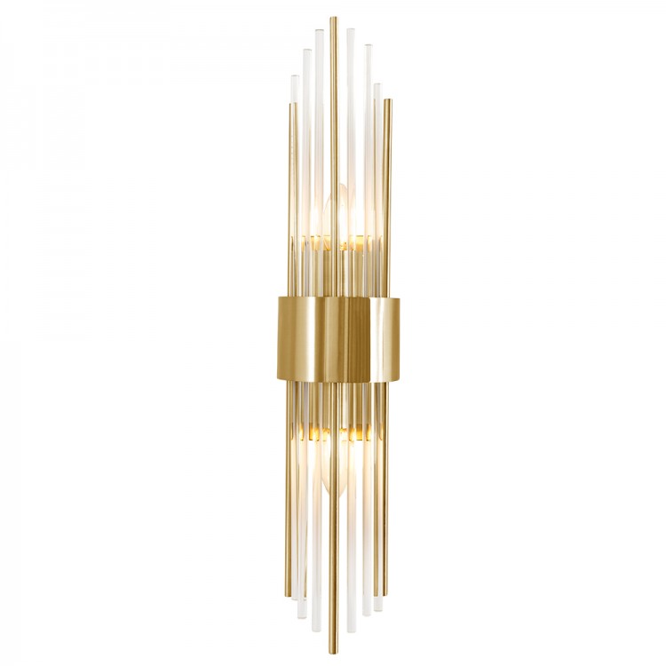 Бра Crystal Lux ATENTO AP2 BRASS/TRANSPARENTE