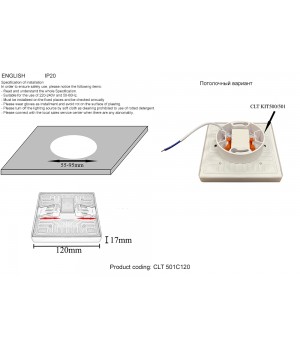 Светильник встраиваемый Crystal Lux CLT 501C120 WH 3000K-foto3