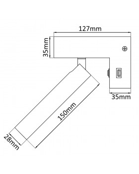 Бра Crystal Lux CLT 228W USB BL-foto2