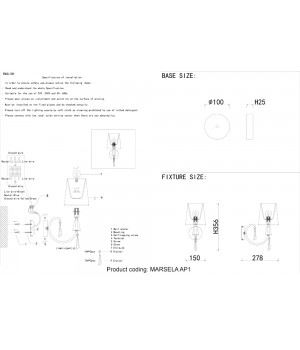 Бра Crystal Lux MARSELA AP1 NICKEL-foto5