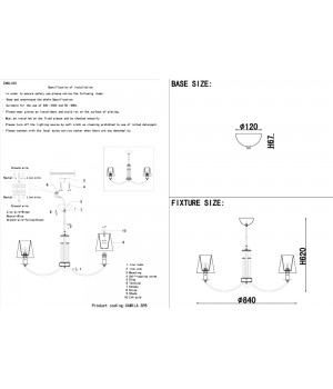 Люстра Crystal Lux CAMILA SP8 GOLD-foto3