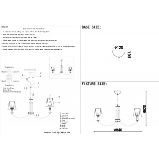 Люстра Crystal Lux CAMILA SP8 GOLD-foto3