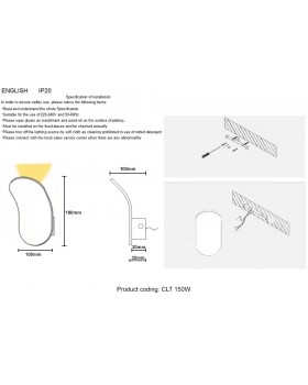 Бра Crystal Lux CLT 150W BL-foto3