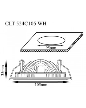 Светильник встраиваемый Crystal Lux CLT 524C105 WH-foto2