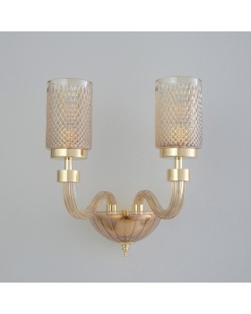 Бра Crystal Lux SILVESTRO AP2 AMBER-foto2