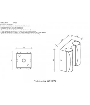Бра Crystal Lux CLT 022W2 WH 4000K-foto4