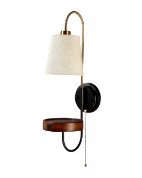 Бра Crystal Lux TWINS AP1 USB WENGE
