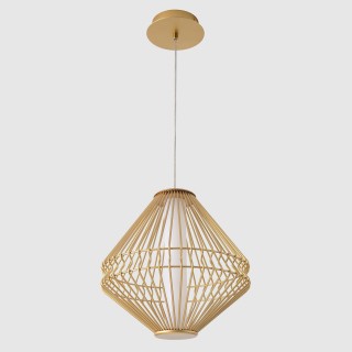 Светильник подвесной Crystal Lux CUADRA SP15W LED GOLD-foto3