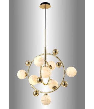 Светильник подвесной Crystal Lux SALVADORE SP8V GOLD-foto2