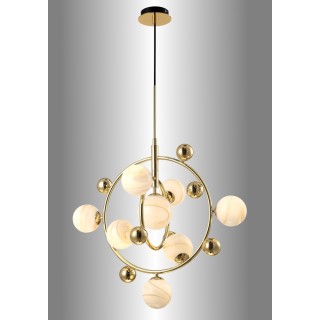 Светильник подвесной Crystal Lux SALVADORE SP8V GOLD-foto2