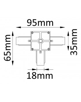 Соединитель T-образный (однофазный) Crystal Lux CLT 0.211 03 WH-foto2