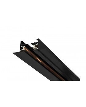 Шинопровод встраиваемый однофазный с питанием и заглушкой Crystal Lux CLT 0.121 01 L2000 BL-foto2