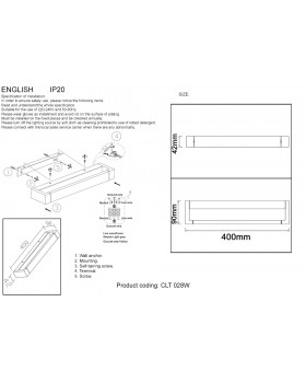 Бра Crystal Lux CLT 028W WH-foto4