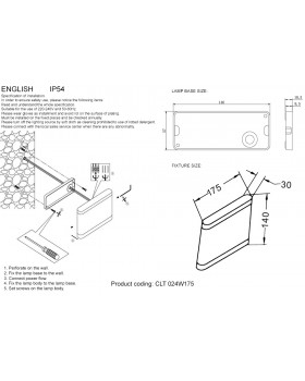 Влагозащищенный светильник Crystal Lux CLT 024W175 DG-foto2
