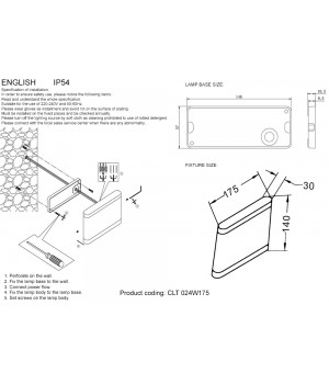 Влагозащищенный светильник Crystal Lux CLT 024W175 DG-foto2