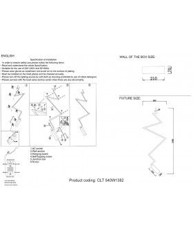 Бра Crystal Lux CLT 540W1382 BL-foto3