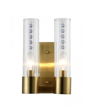 Бра Crystal Lux OTONO AP2 BRASS/TRANSPARENTE-foto2