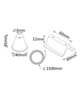 Подвесной комплект для шинопровода Crystal Lux CLT 0.210 03 WH-foto2