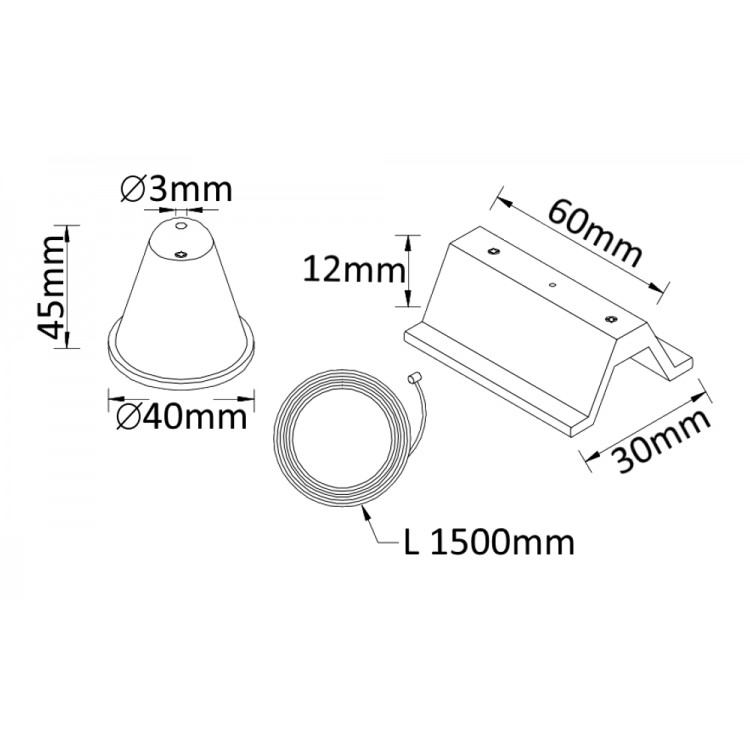 Подвесной комплект для шинопровода Crystal Lux CLT 0.210 03 WH