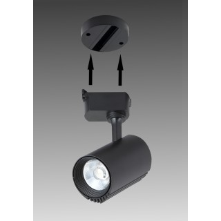 Основание для самостоятельного монтажа трековых однофазных светильников Crystal Lux CLT 0.213 01 WH-foto2