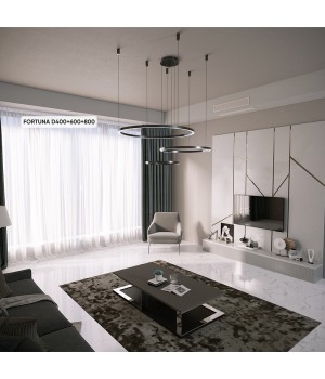 Люстра Crystal Lux FORTUNA SP158W LED BLACK-foto4