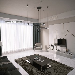 Люстра Crystal Lux FORTUNA SP158W LED BLACK-foto4