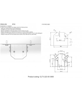 Профиль-адаптер для монтажа в натяжной потолок для магнитного шинопровода Crystal Lux CLT 0.223 05 3000 AL-foto2
