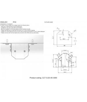 Профиль-адаптер для монтажа в натяжной потолок для магнитного шинопровода Crystal Lux CLT 0.223 05 3000 AL-foto2