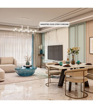 Люстры Crystal Lux MAESTRO SP-PL10 L1100 CHROME-foto4