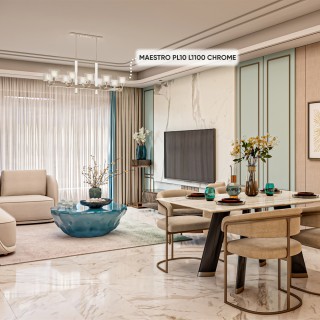 Люстры Crystal Lux MAESTRO SP-PL10 L1100 CHROME-foto4