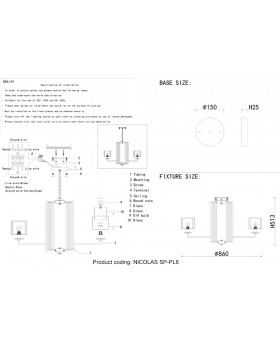 Люстра Crystal Lux NICOLAS SP-PL8 GOLD/WHITE-foto5