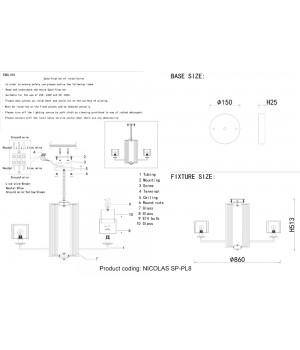 Люстра Crystal Lux NICOLAS SP-PL8 GOLD/WHITE-foto5