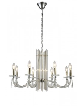 Люстра Crystal Lux AURELIO SP8 GOLD+CHROME/TRANSPARENT-foto2