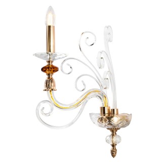 Бра Crystal Lux CATARINA AP1 V2 GOLD/TRANSPARENT-COGNAC-foto2