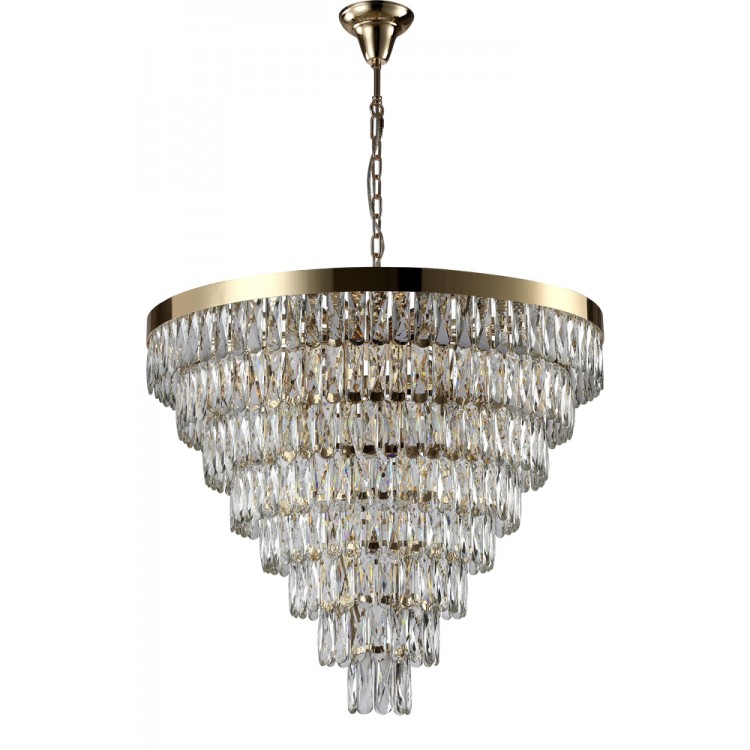 Люстра Crystal Lux ABIGAIL SP22 D820 GOLD/TRANSPARENT