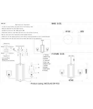 Люстра Crystal Lux NICOLAS SP-PL6 GOLD/WHITE-foto5