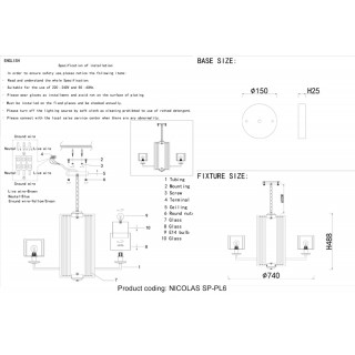 Люстра Crystal Lux NICOLAS SP-PL6 GOLD/WHITE-foto5
