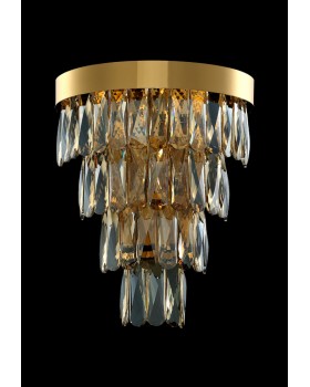 Бра Crystal Lux ABIGAIL AP3 GOLD/AMBER-foto3