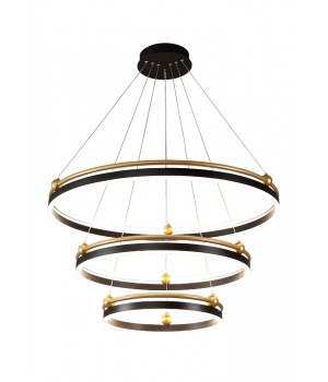 Люстра Crystal Lux FERNANDO SP158W LED D400+600+800 BLACK/GOLD-foto3