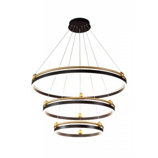 Люстра Crystal Lux FERNANDO SP158W LED D400+600+800 BLACK/GOLD-foto3