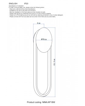 Бра Crystal Lux NINA AP18W LED BRASS-foto4