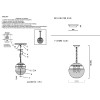 Светильник подвесной Crystal Lux ALBERTO SP3 CHROME/TRANSPARENTE