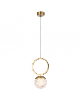 Светильник подвесной Crystal Lux CAROLINA SP1 V1 BRASS-foto2