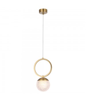 Светильник подвесной Crystal Lux CAROLINA SP1 V1 BRASS-foto2