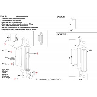 Бра Crystal Lux TOMAS AP1 CHROME-foto6