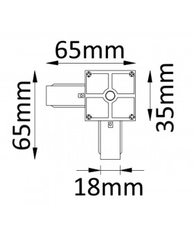Соединитель L-образный (однофазный) Crystal Lux CLT 0.211 02 WH-foto2