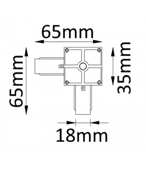 Соединитель L-образный (однофазный) Crystal Lux CLT 0.211 02 WH-foto2