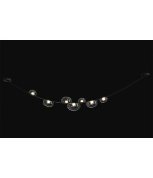 Светильник подвесной Crystal Lux BOSQUE SP7 L3000 BLACK/TRANSPARENT-foto2